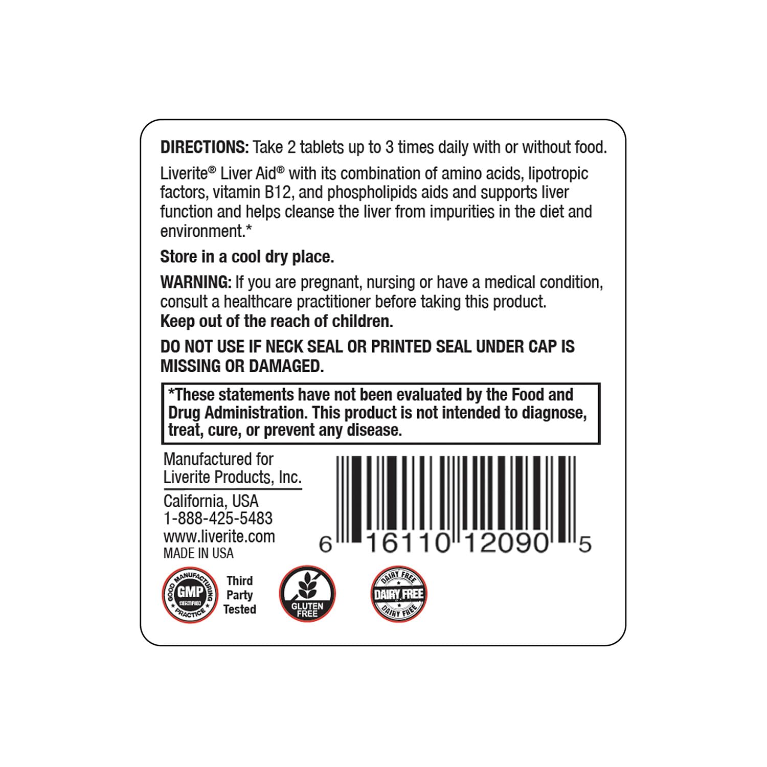 Liverite Liver Aid capsule pack illustrates convenient daily dosage for ongoing liver care