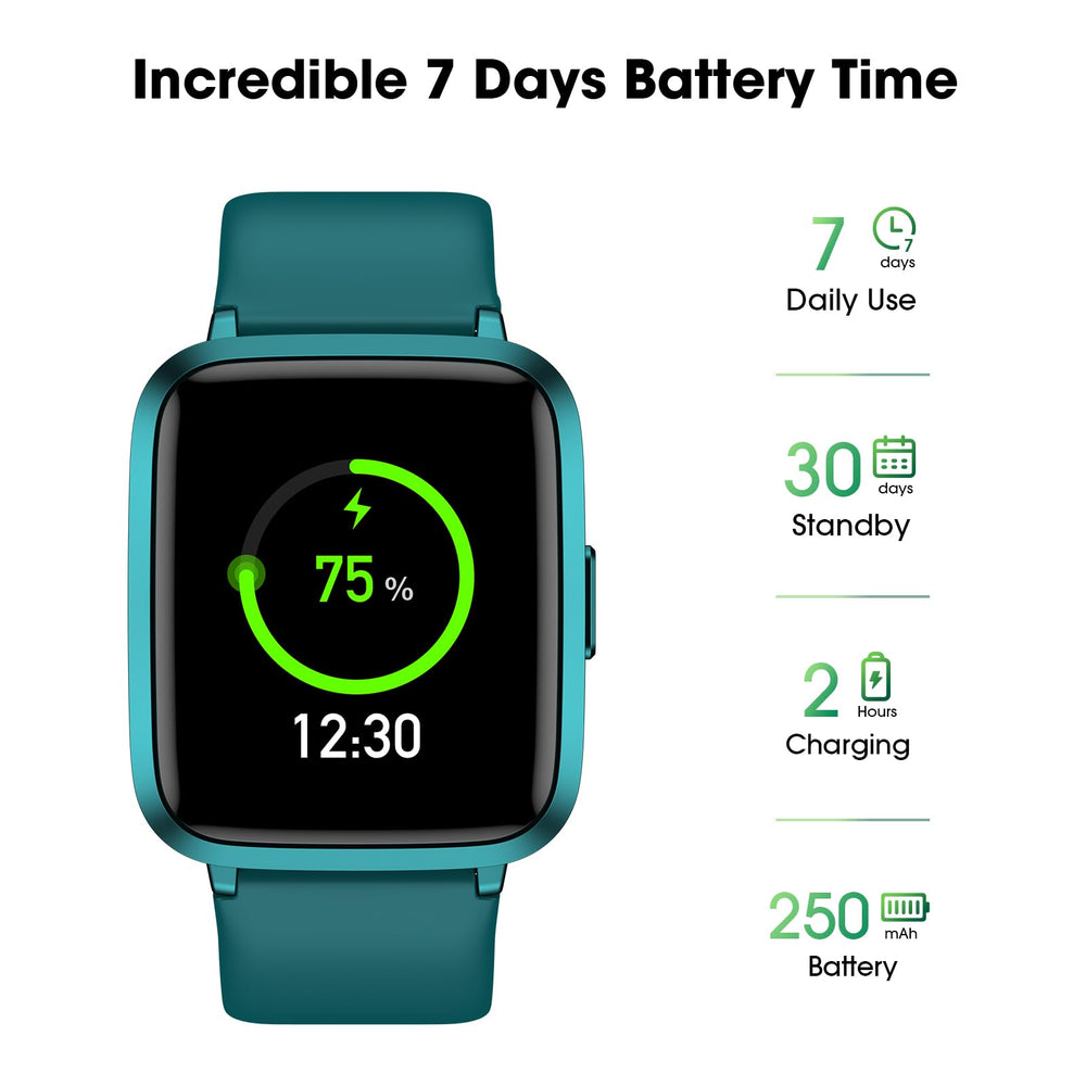 LIVIKEY smartwatch is IP68 waterproof and ready for sweat and rain