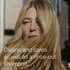 Living Proof phd dry shampoo nozzle close-up shows spray-ready design for quick refresh.