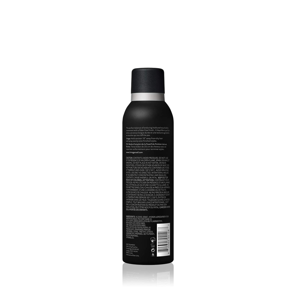 Living Proof Style Lab Control Hairspray mist closeup shows even spray