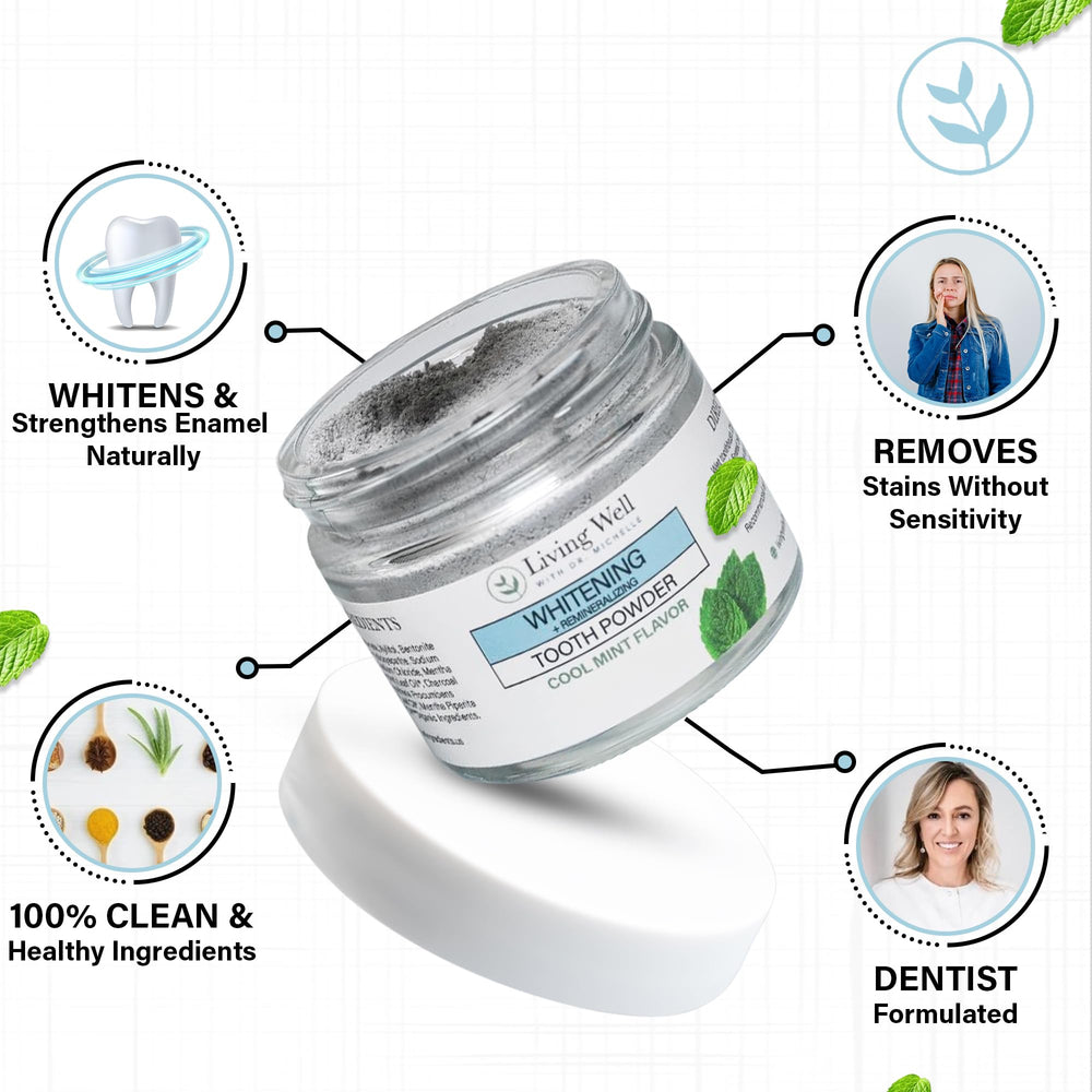 Living Well with Dr. Michelle hydroxyapatite enamel support formula strengthens enamel with gentle minerals