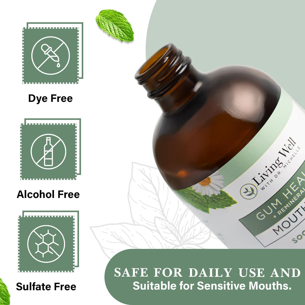 Living Well with Dr. Michelle close-up of hydroxyapatite and colloidal silver on label