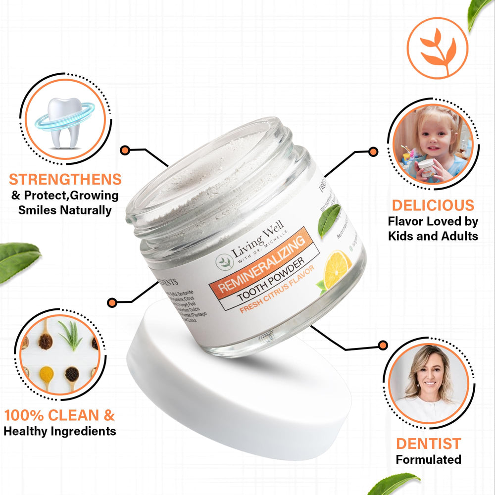 Scoop-dispensing Living Well powder for easy daily use