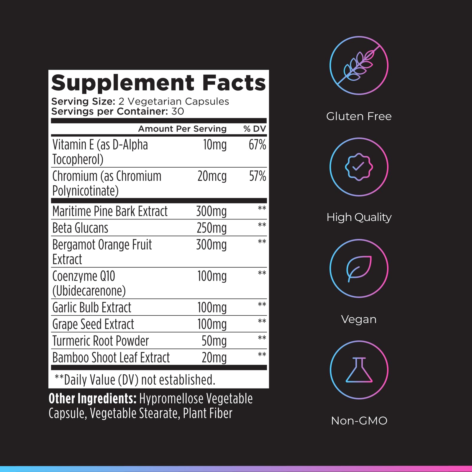Evening dosage instruction card beside the Livingood Daily Cholesterol Support bottle.