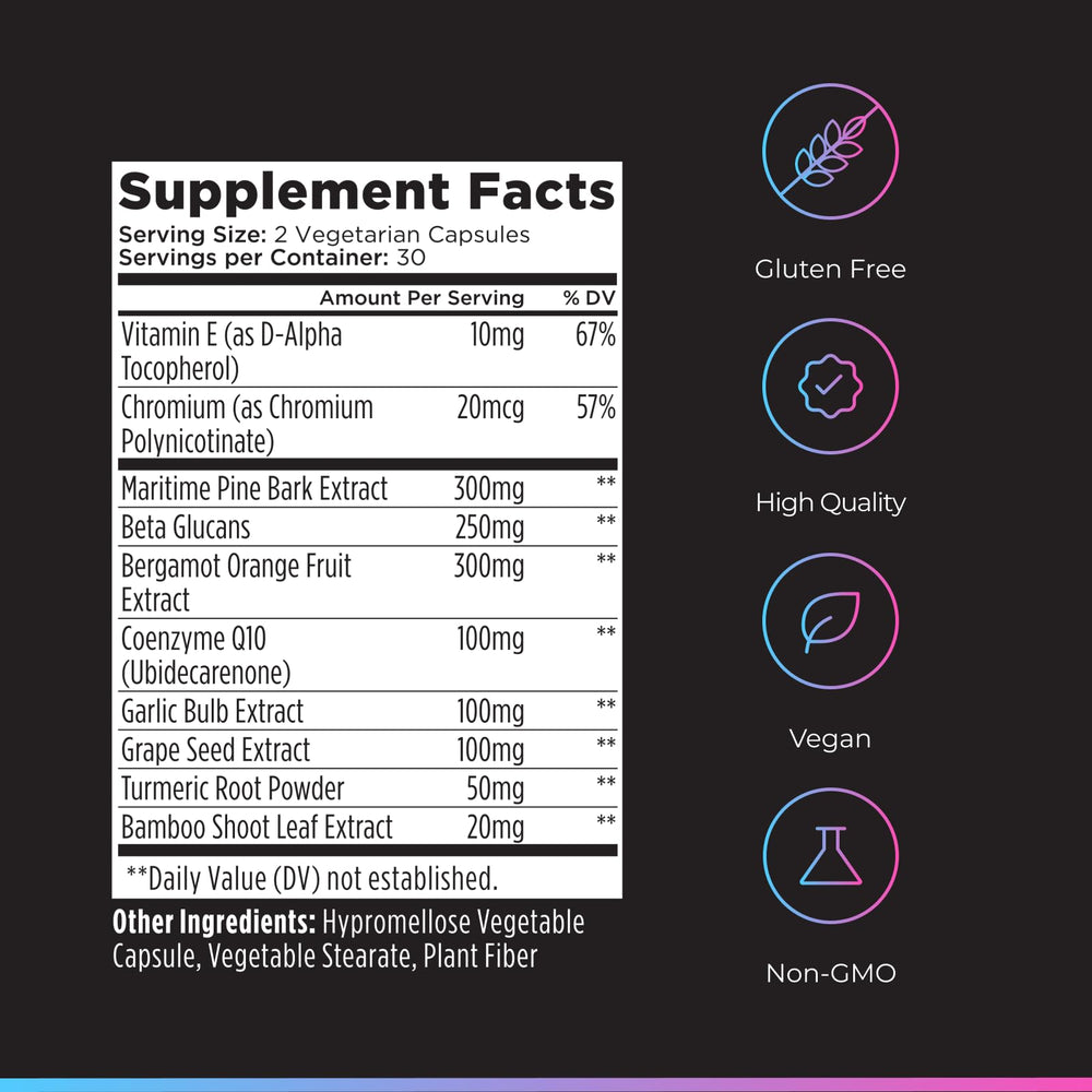 Evening dosage instruction card beside the Livingood Daily Cholesterol Support bottle.