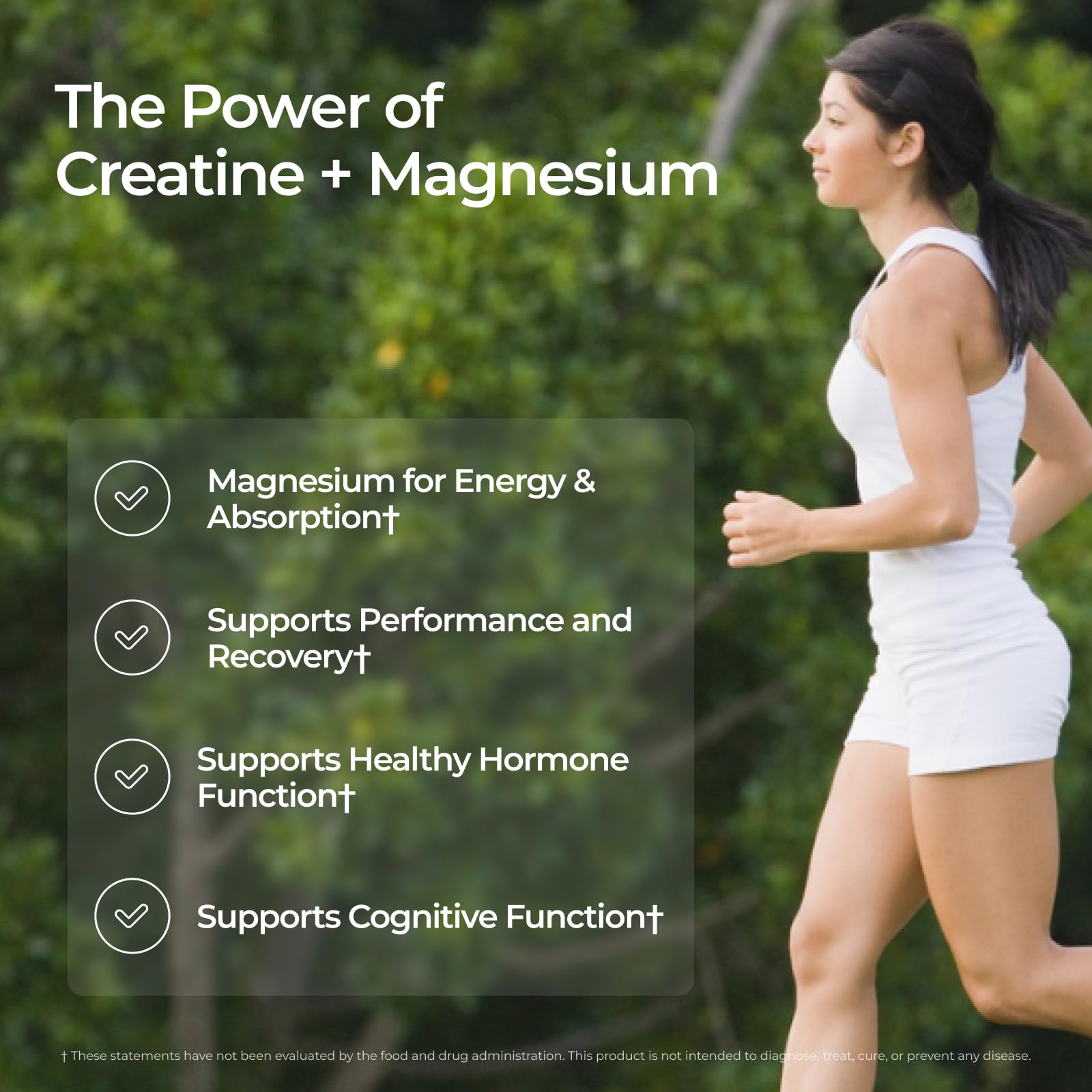 Livingood Daily Creatine + Magnesium packaging and servings information
