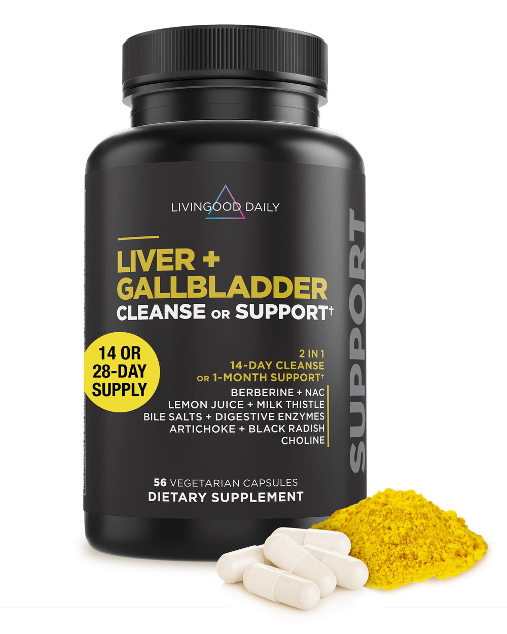 Livingood Daily Liver and Gallbladder Cleanse bottle supports everyday digestive wellness.