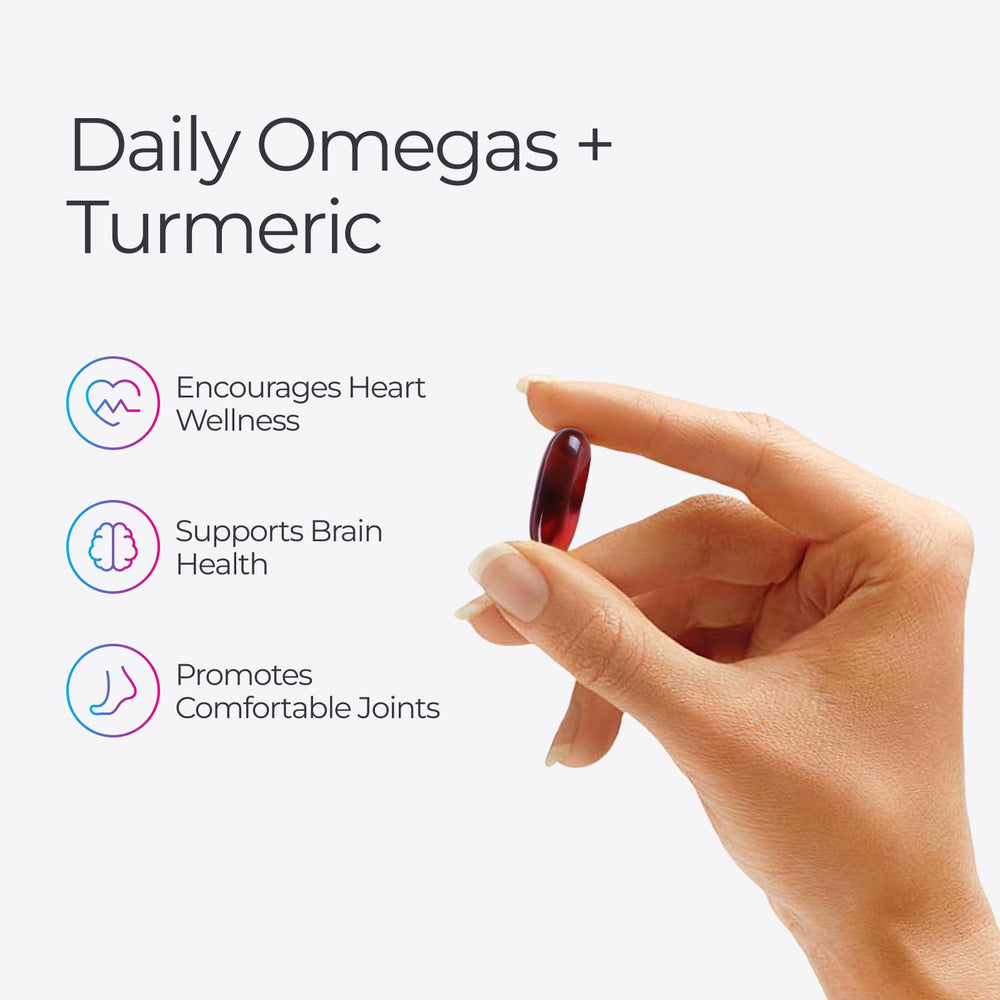 Livingood Daily softgels close-up highlights a burp-free daily supplement