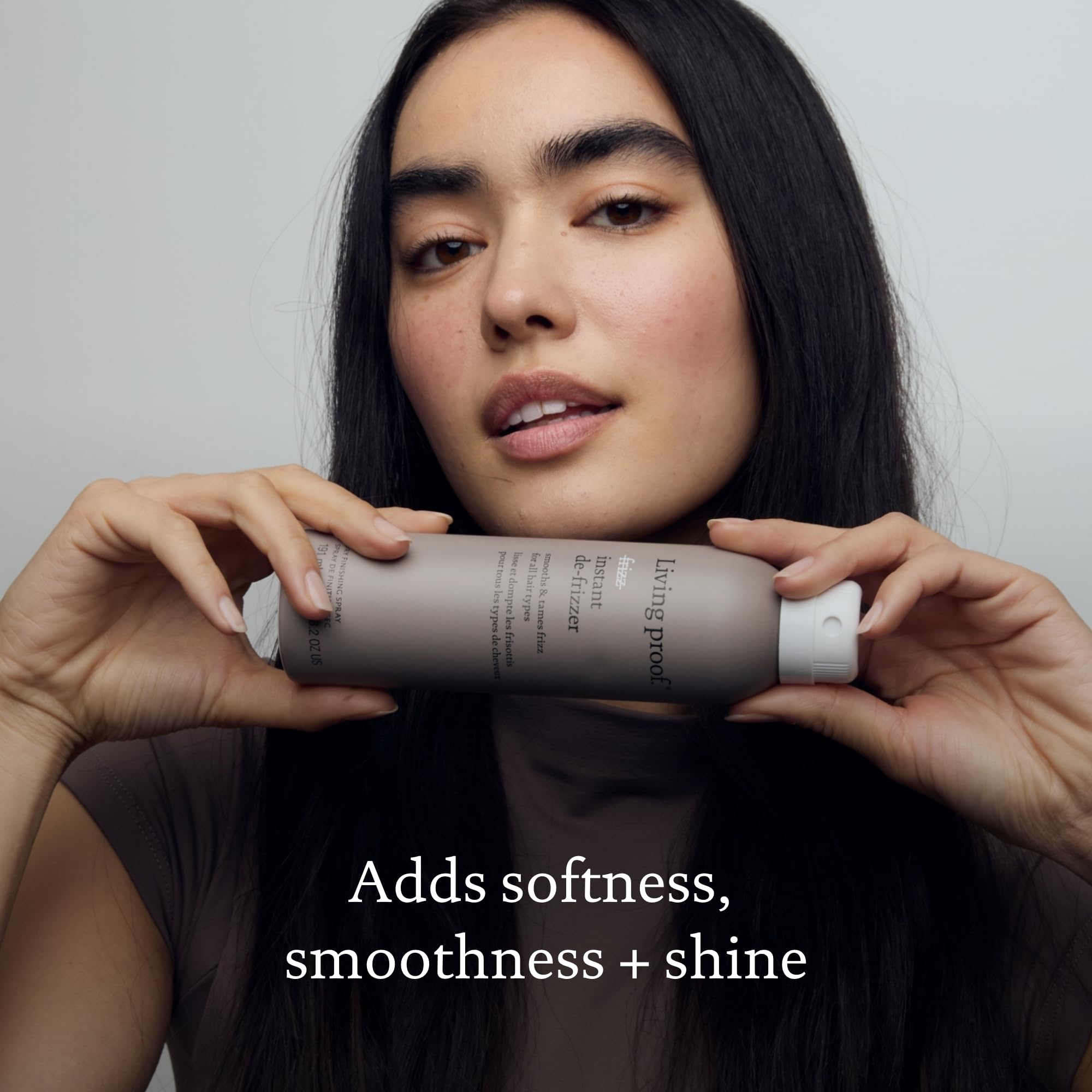 Living Proof No Frizz Instant De-Frizzer travel bottle for on‑the‑go touch-ups