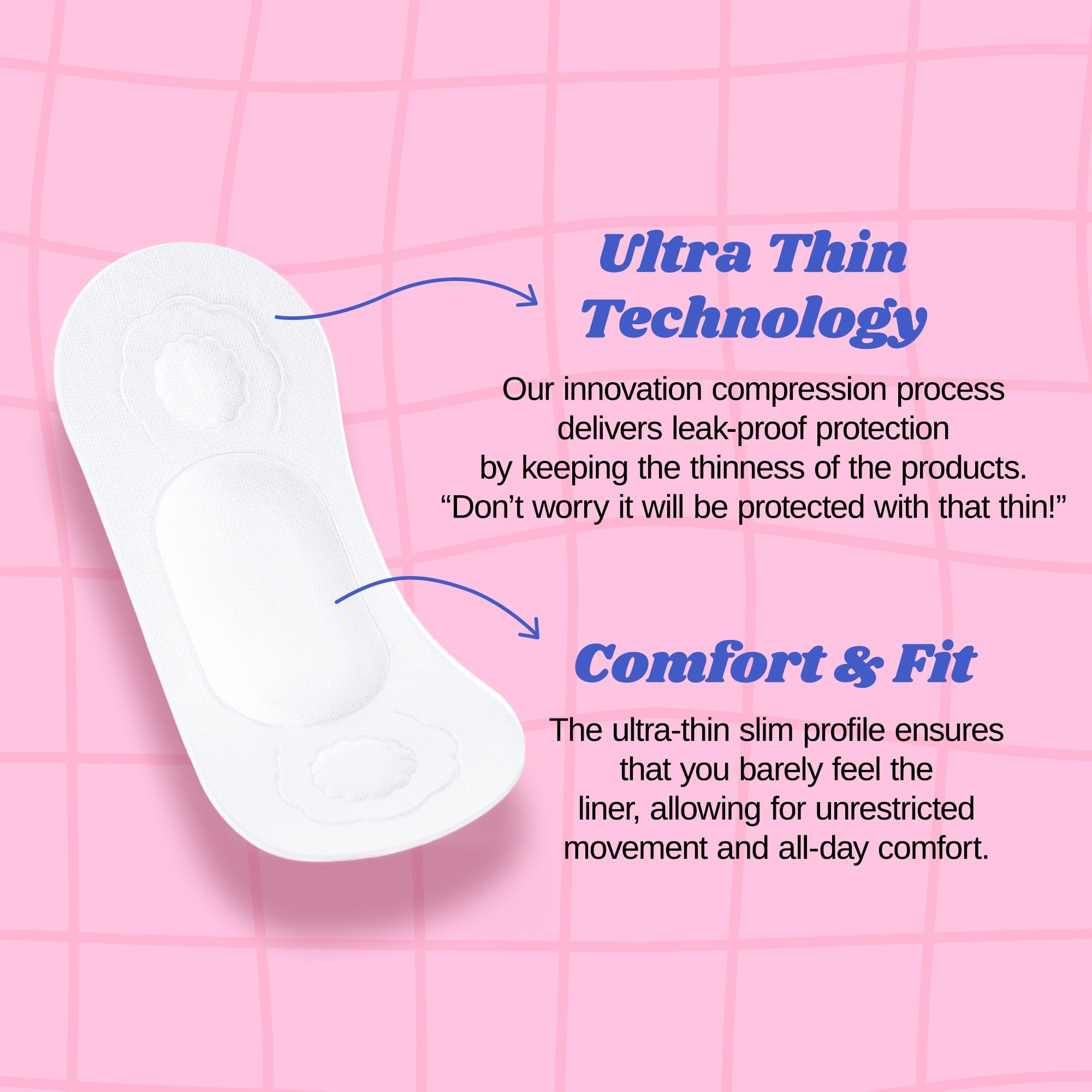 Livlit Panty Liner applied under underwear demonstrates daily use.