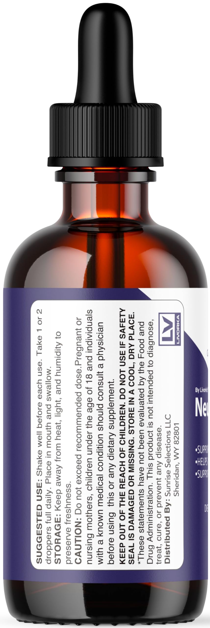 LIVORKA NeuroDyne Drops in-use scene during daytime focus session.