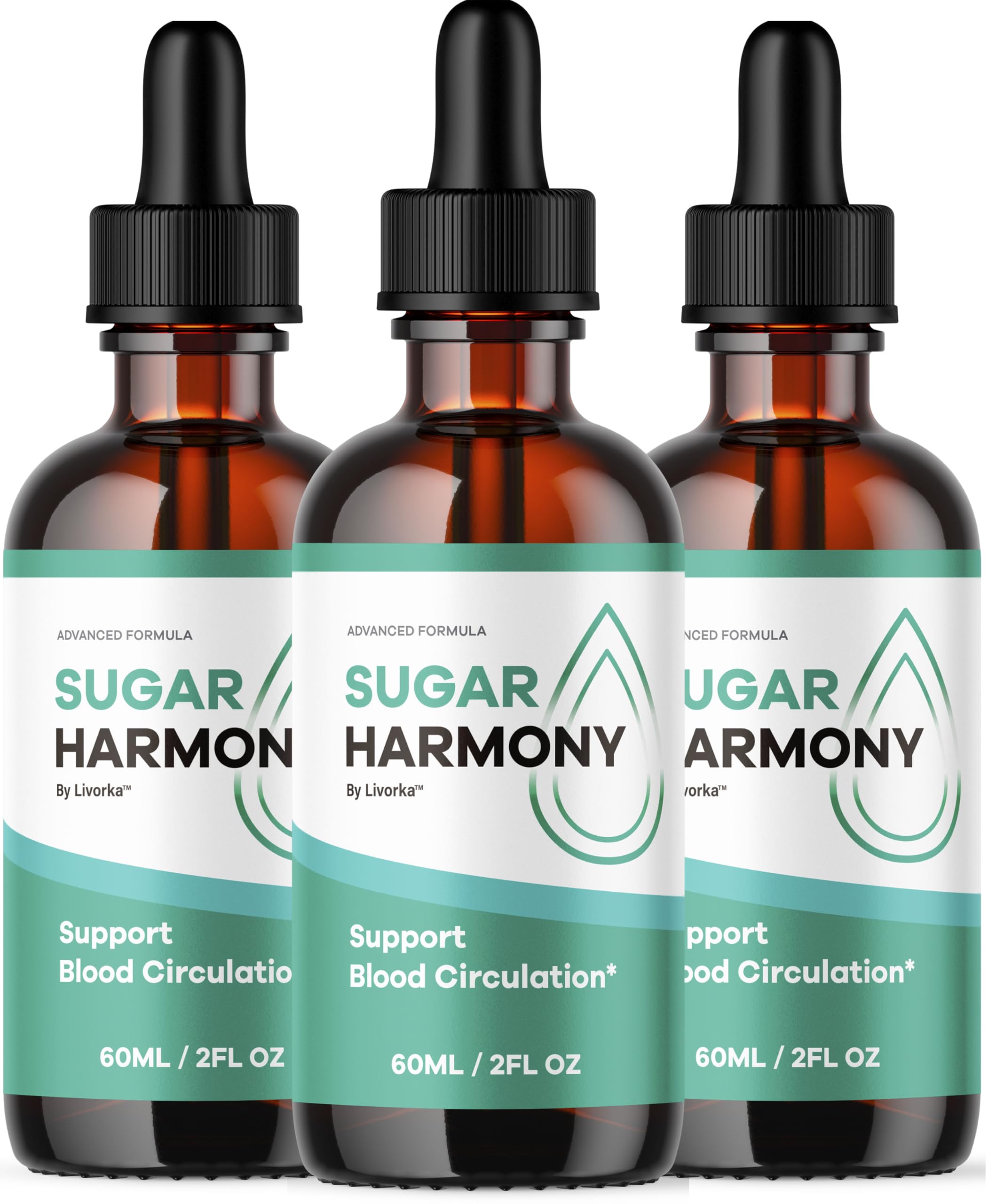 LIVORKA Sugar Harmony Drops bottle front view for daily wellness.