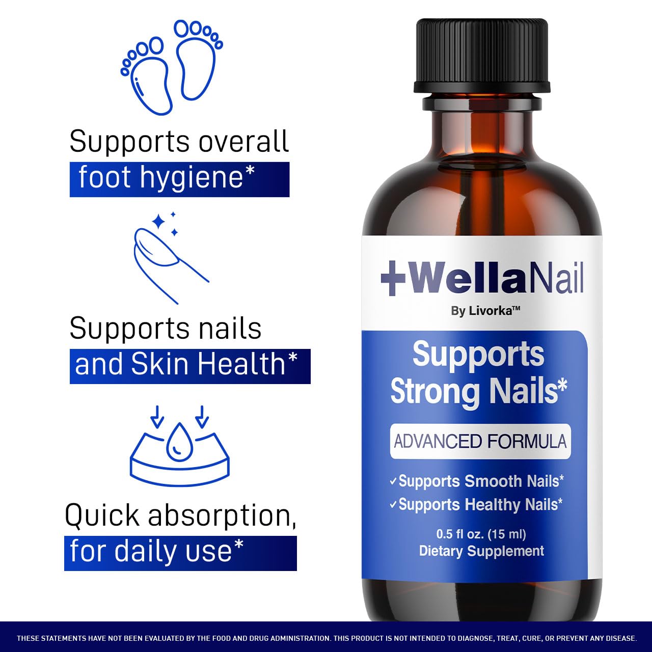 LIVORKA WellaNail Drops bottle cap close up for precise dosing.