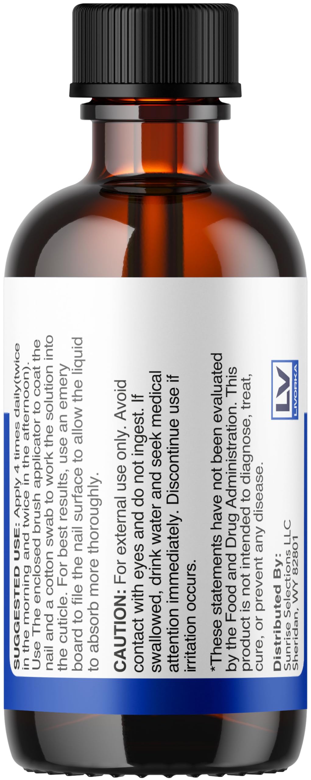 LIVORKA WellaNail Drops glass bottle with droplets evokes premium quality.