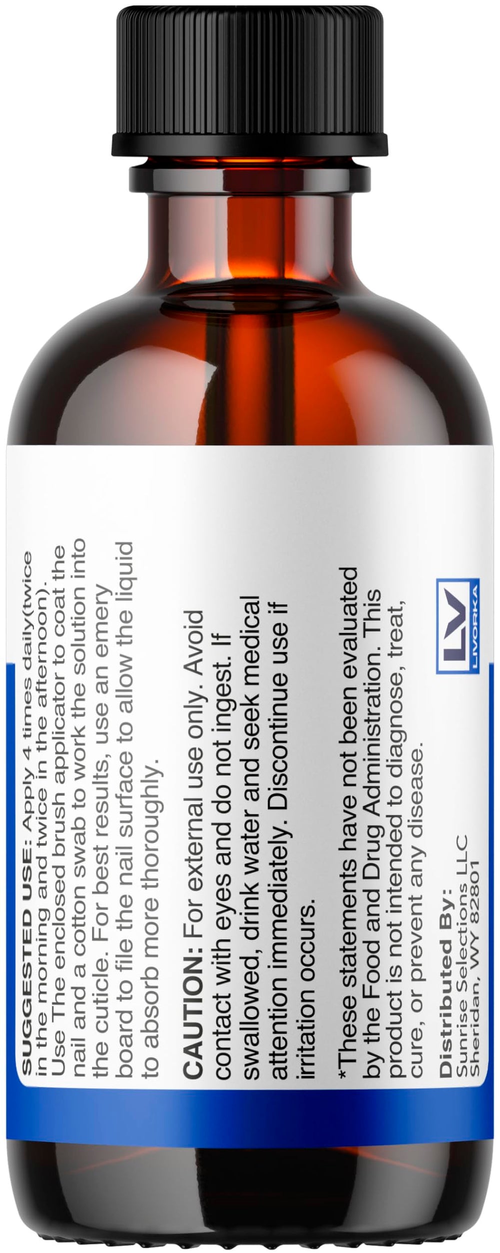 LIVORKA WellaNail Drops glass bottle with droplets evokes premium quality.