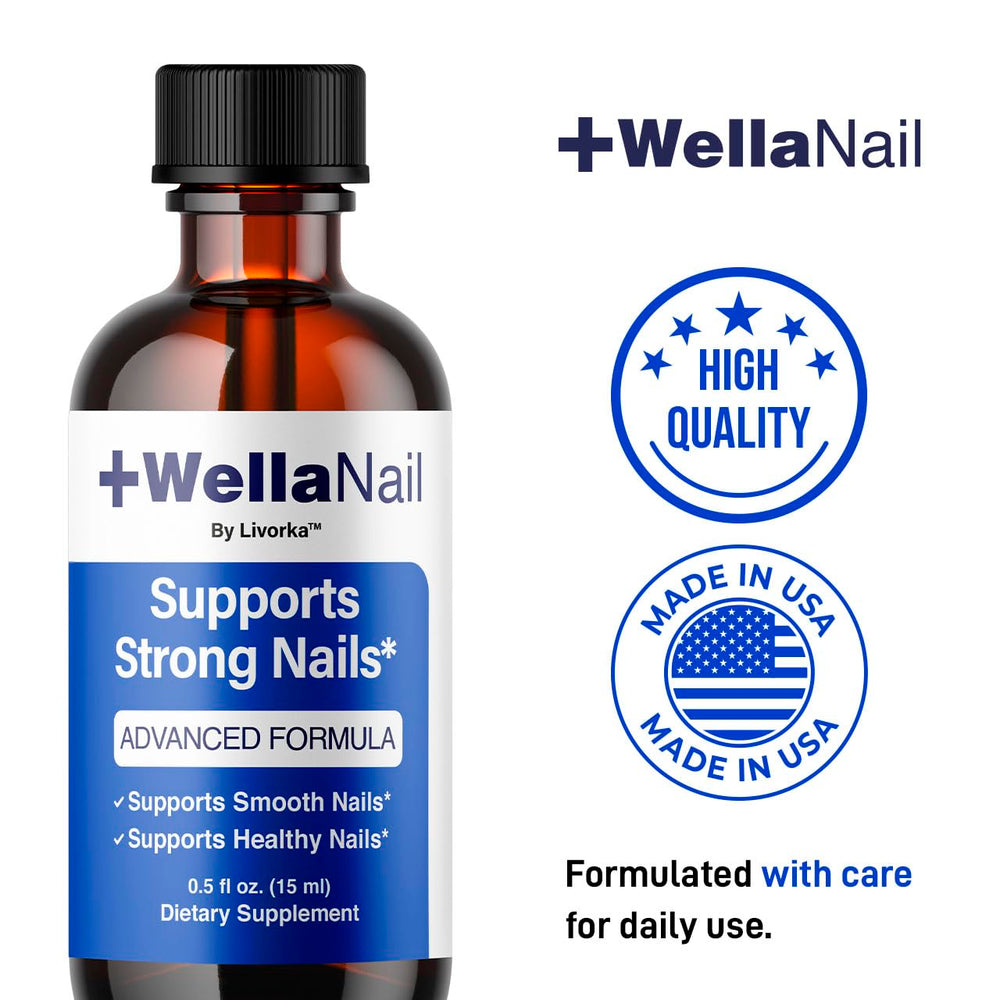 LIVORKA WellaNail Drops label and packaging highlight premium ingredients.