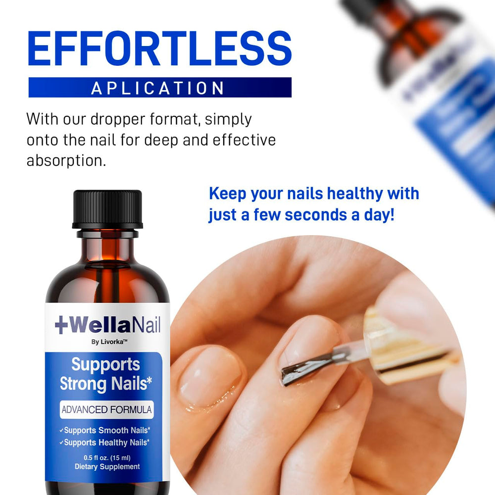 LIVORKA WellaNail Drops liquid texture visible to suggest a natural formula.