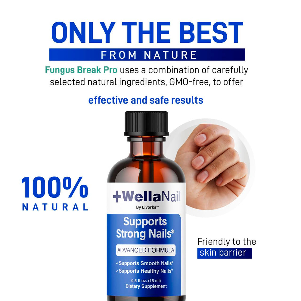 LIVORKA WellaNail Drops pipette dispensing a single drop for easy application.
