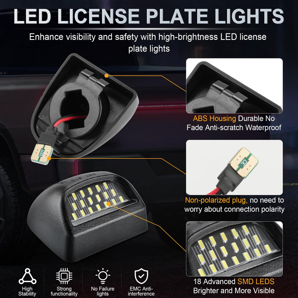 LivTee license plate light plug-and-play installation for quick upgrade.
