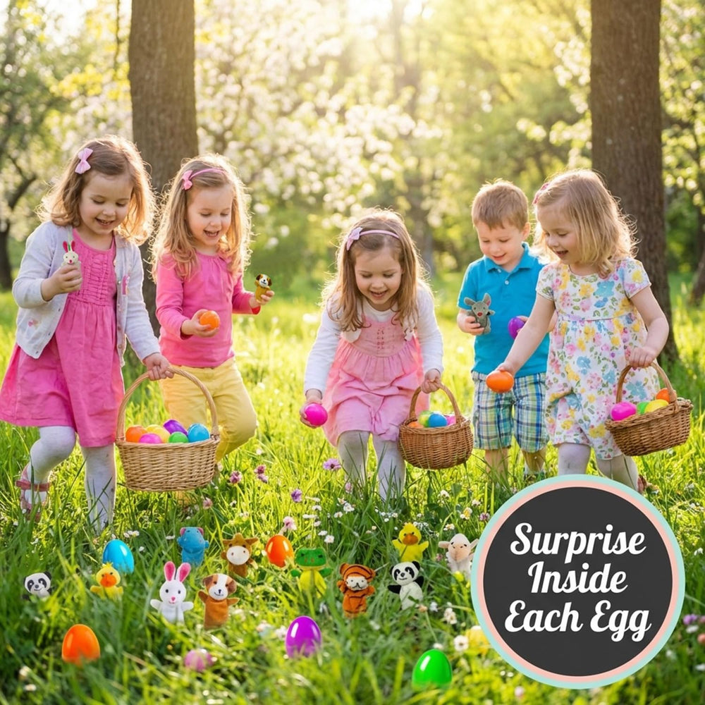 LIYROIUB bright six-color Easter eggs for playful hunts.