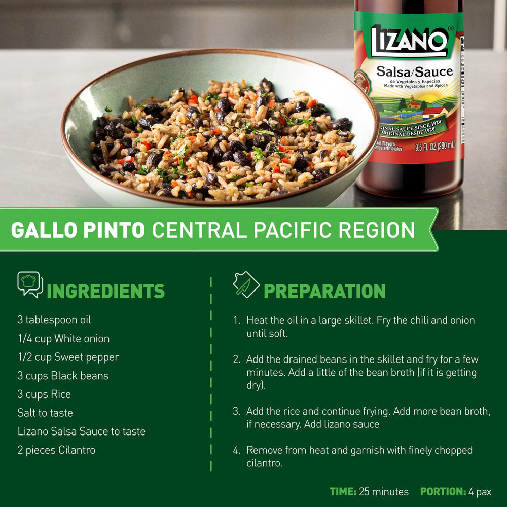 Lizano salsa tasting plate shows a balanced tangy profile for meals.