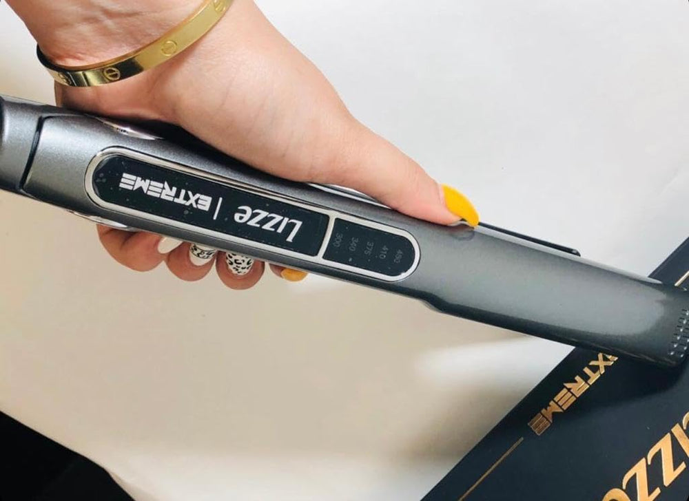 Lizze Extreme Straightener in a salon-style setup for professional results