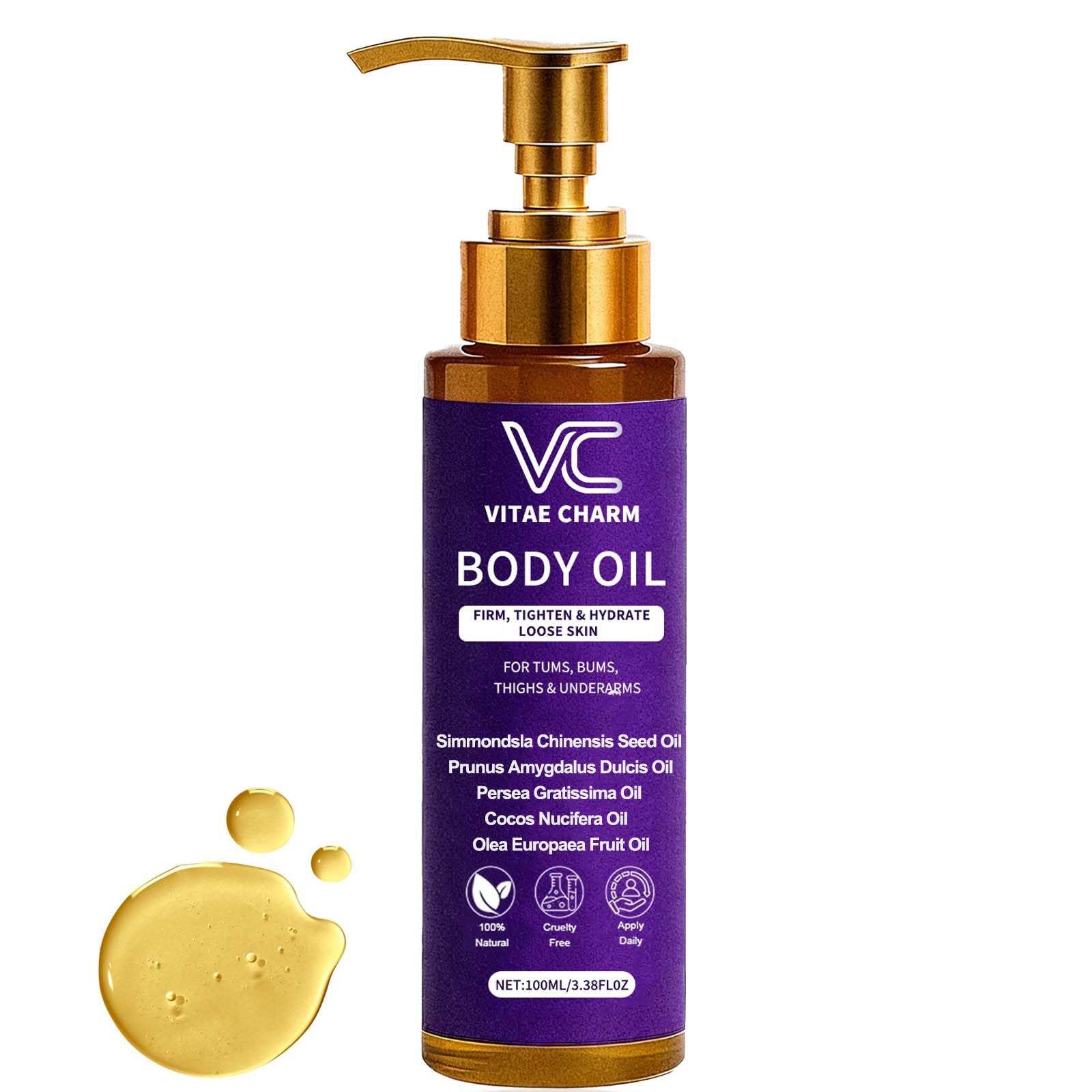 LJOQM Vitae Charm bottle closeup highlighting luxurious hydration for the skin.
