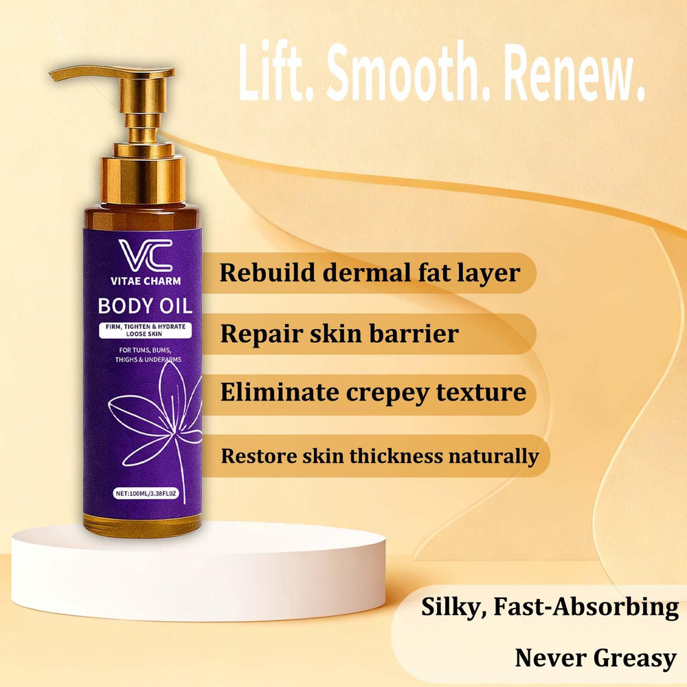 LJOQM Vitae Charm ingredients jojoba almond coconut for nourishing, protective skin barrier.