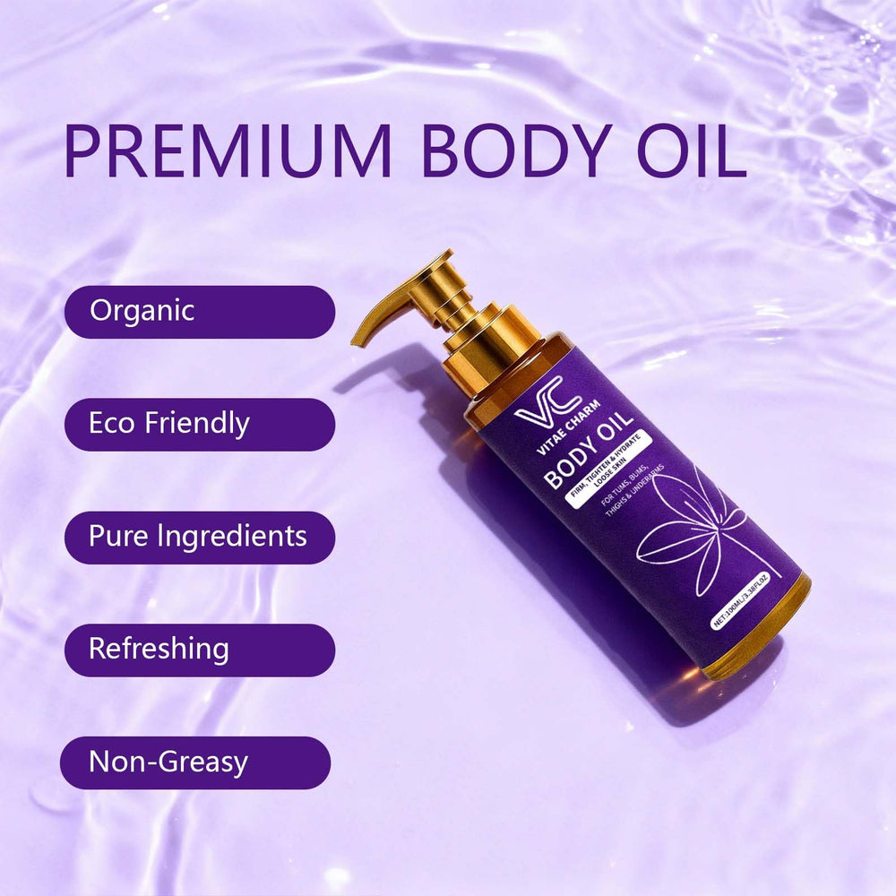 LJOQM Vitae Charm oil pour shows fast absorption and non-greasy feel.