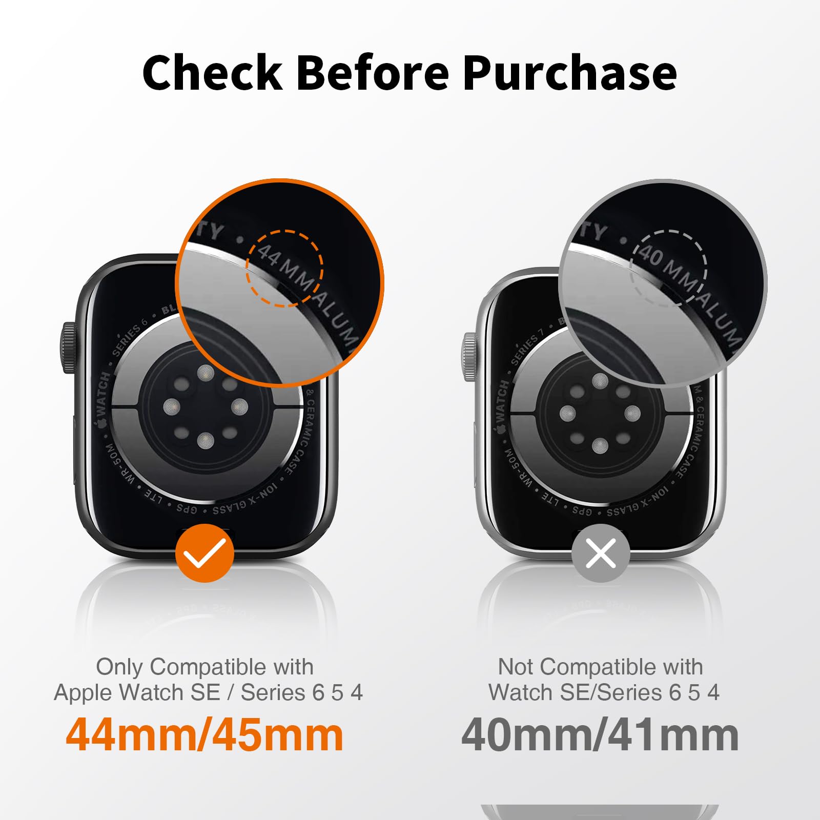 LK Apple Watch 44mm protector offers edge-to-edge coverage for curved screens.