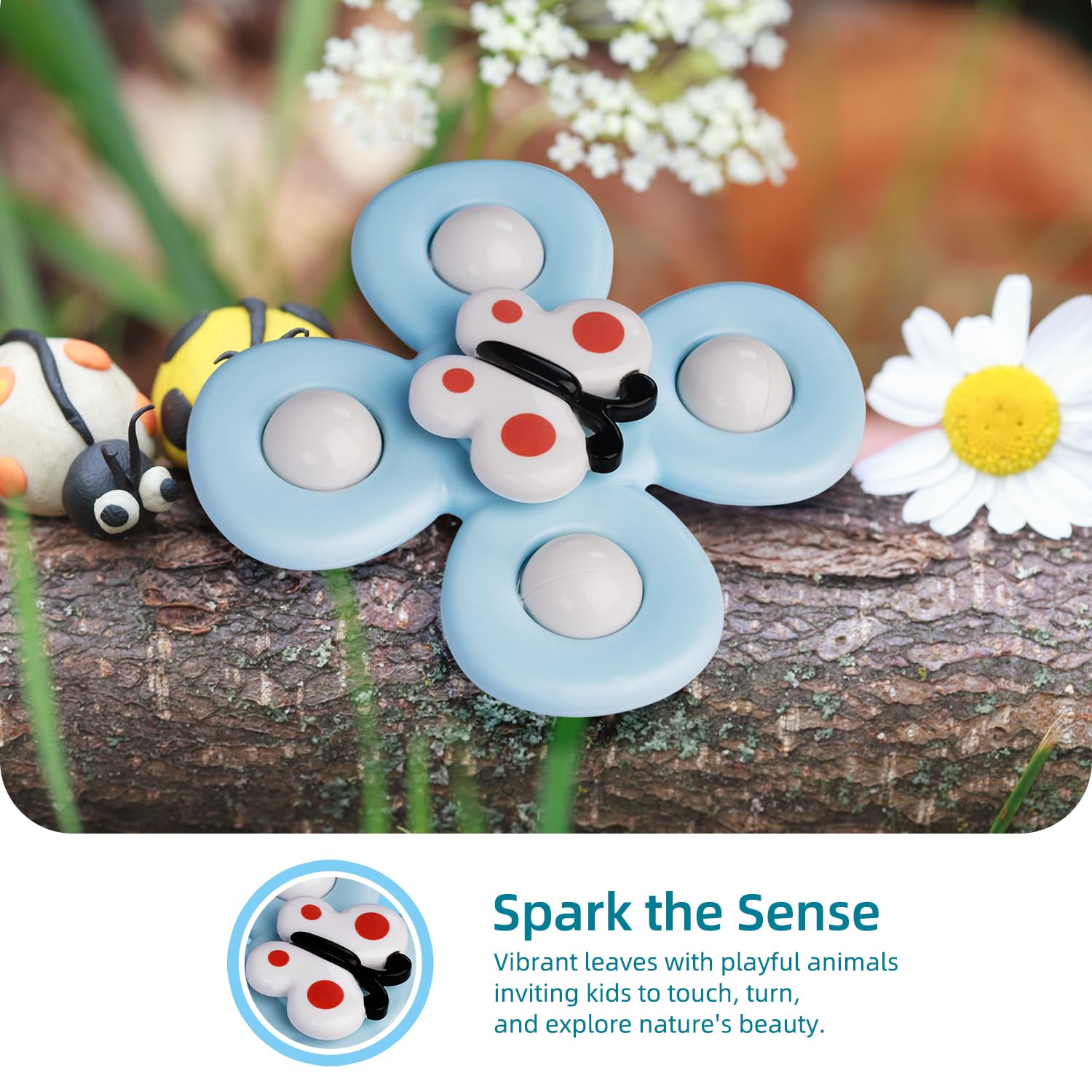 LiKee suction cup on window enabling window play and exploration