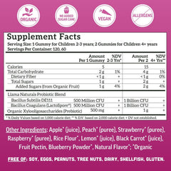 Llama Naturals packaging designed for kids with chewable, mess-free convenience