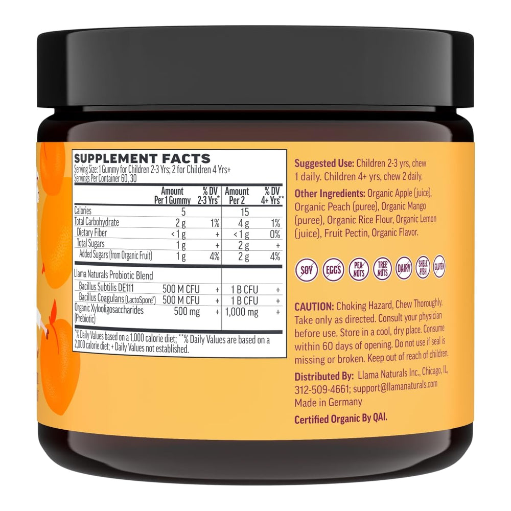 Llama Naturals picky-eater friendly gummies for kids.