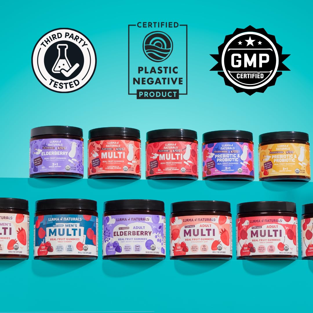 Llama Naturals Picky-Eater-Approved Gummies soft chews kids enjoy