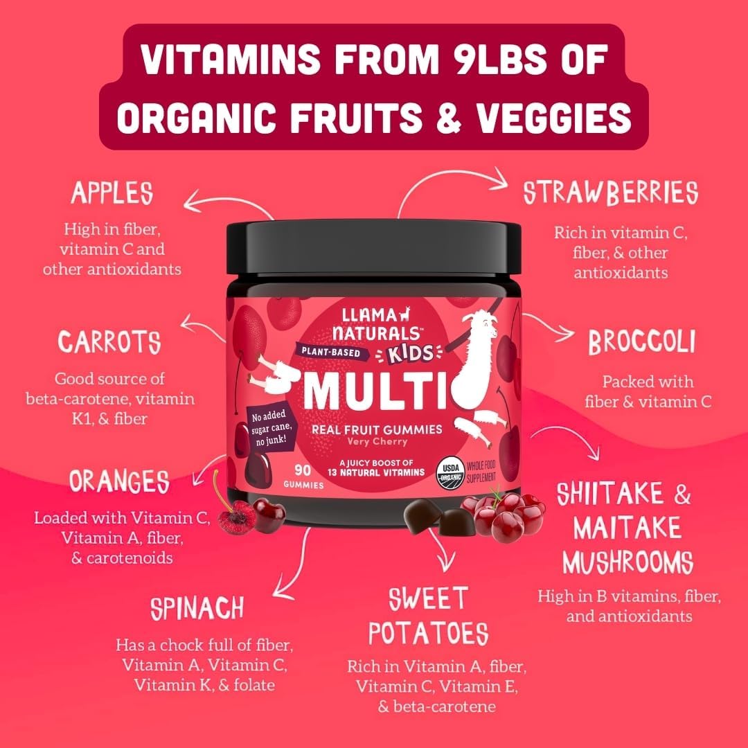 Llama Naturals Vegan non-GMO label emphasizes clean ingredients.