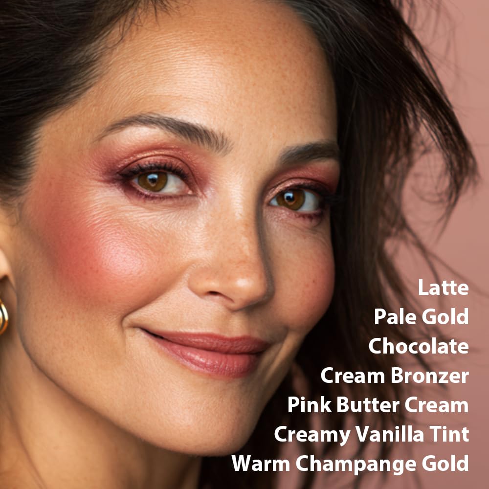 llasido Best Baked Face Palette neutral eyeshadow duo for soft definition.