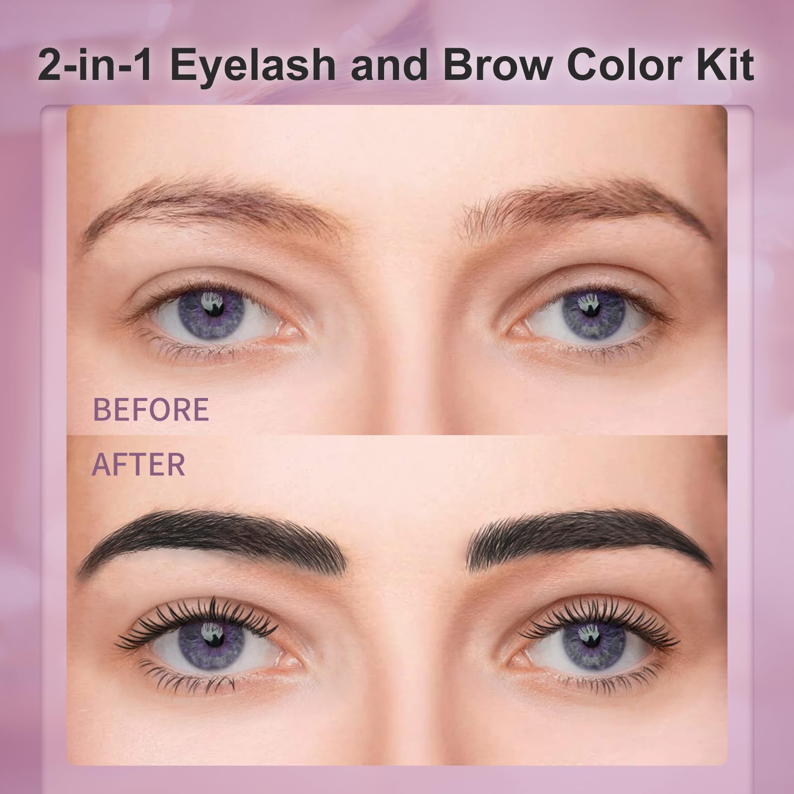 LLNNOVUE eyebrow color result natural and bushy look