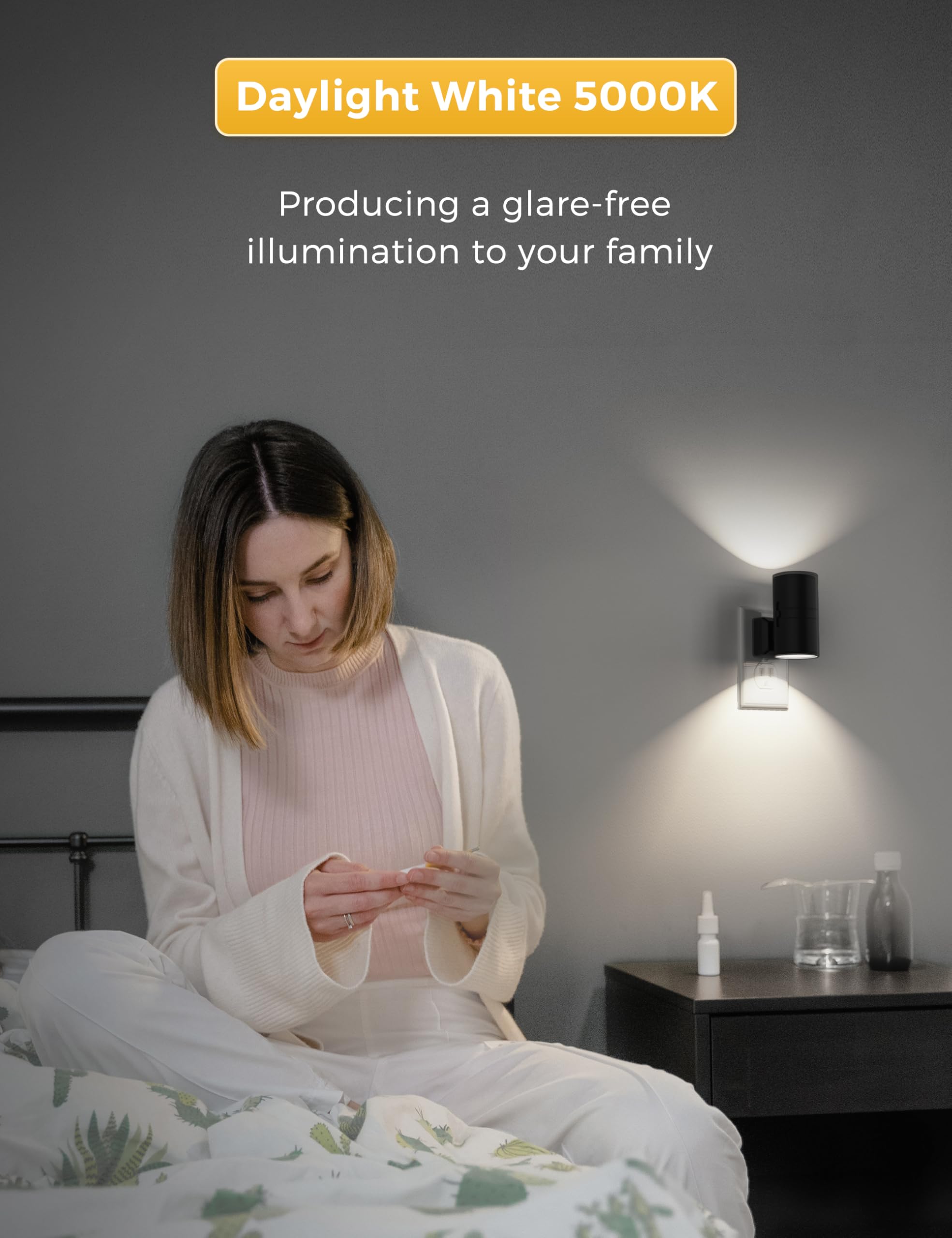 L LOHAS LED 5000K daylight night light suitable for bathroom and kitchen