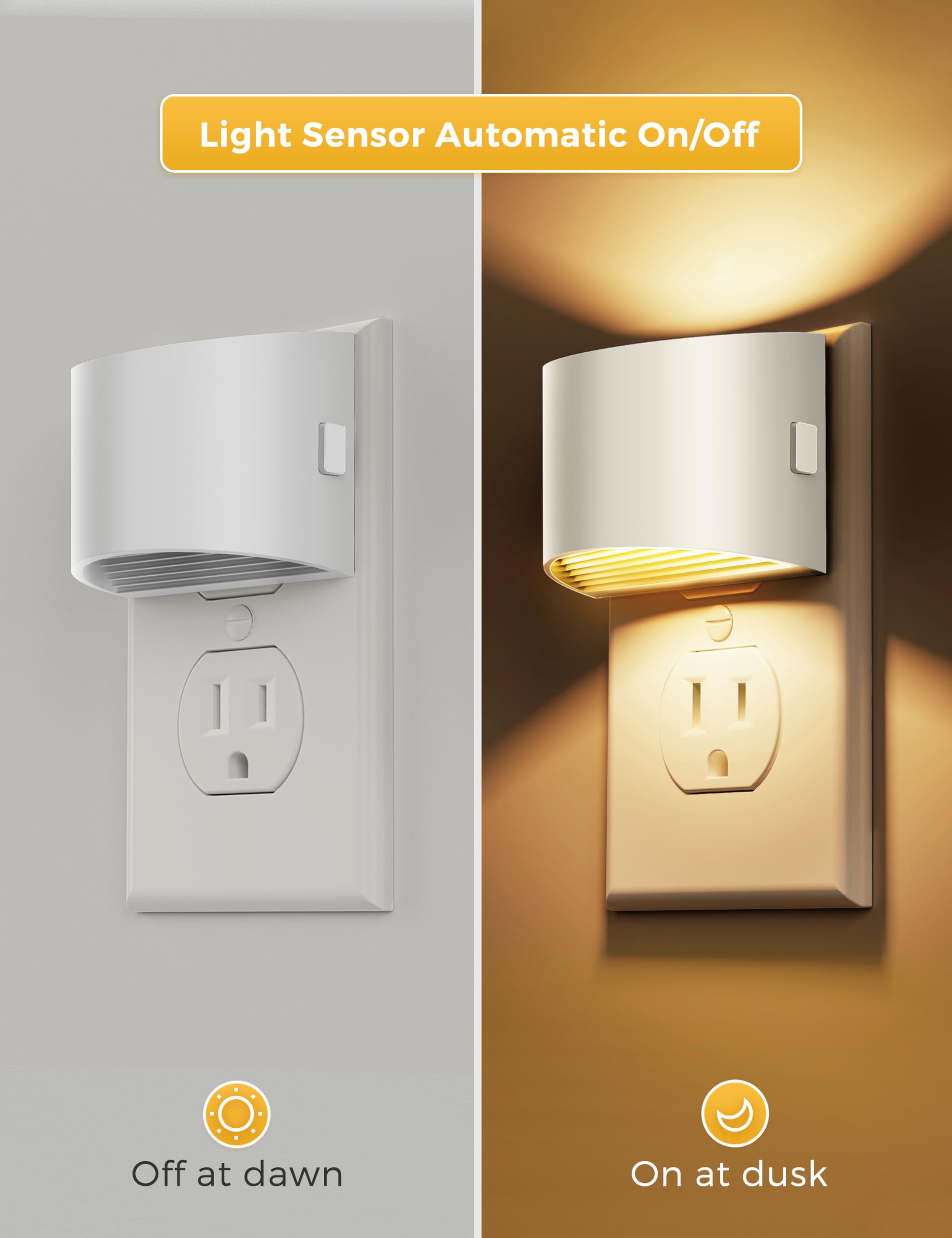 L LOHAS LED 3000K soft white glow ideal for bedrooms and bathrooms.