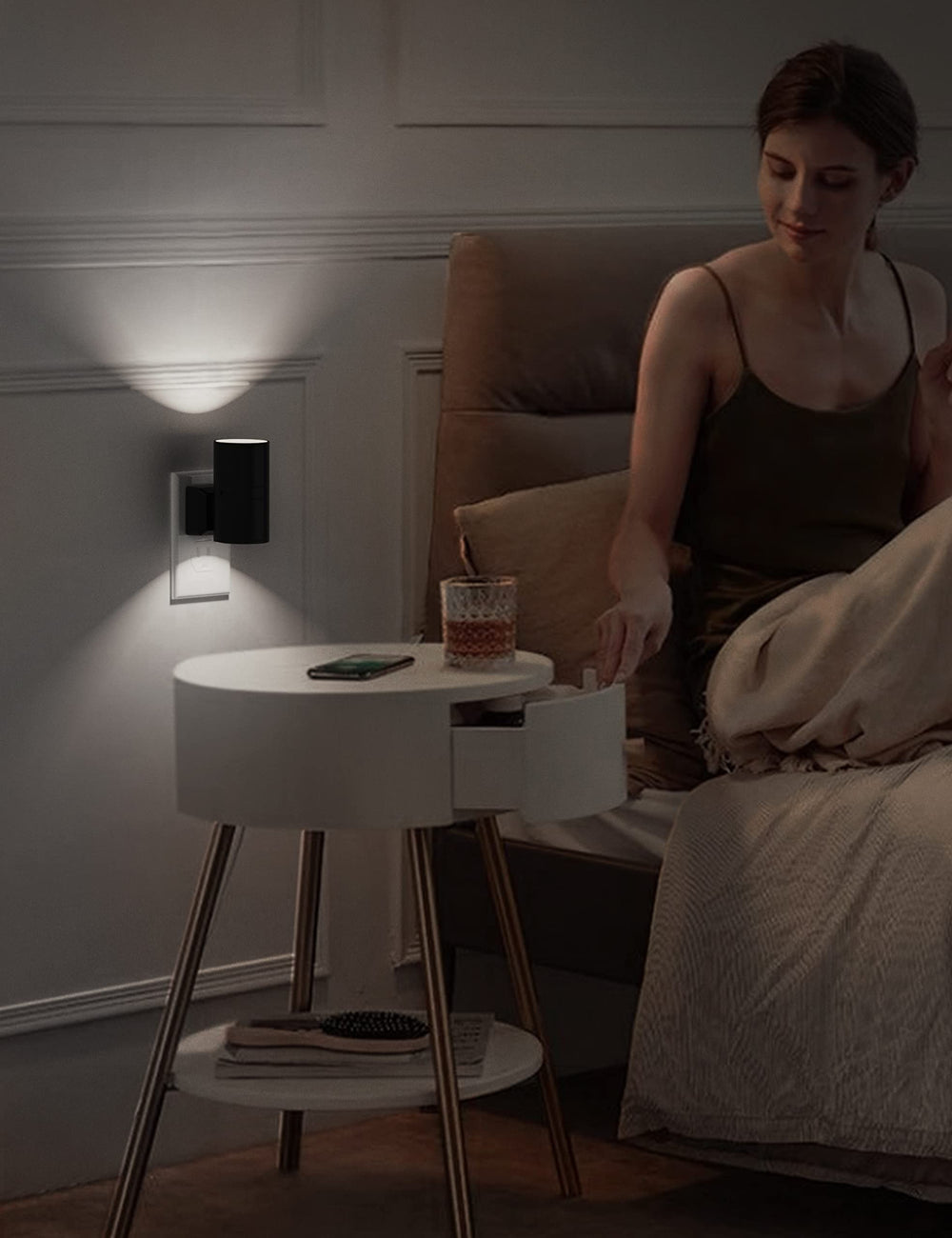 L LOHAS LED two-pack decorative night lights for hallway and stairs