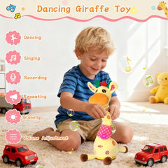 LLUKEME Recording Button on giraffe toy to capture messages