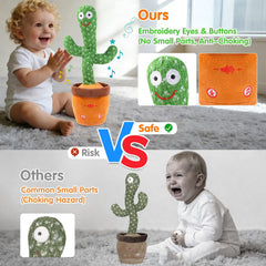 LLUKEME cactus toy sings 10 songs to spark movement and joy