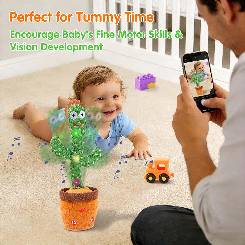 LLUKEME cactus toy voice-recording feature for creative storytelling