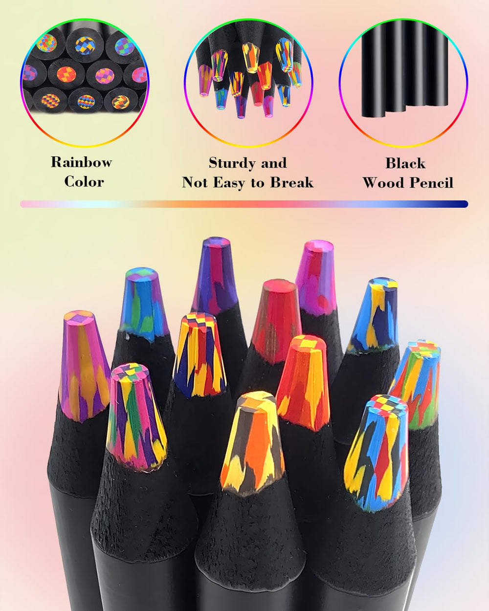 LLYZZ 12-color pencils for art, design, and coloring