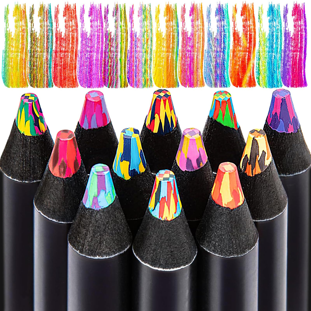 LLYZZ rainbow pencils for Easter baskets, a perfect teen and kid gift