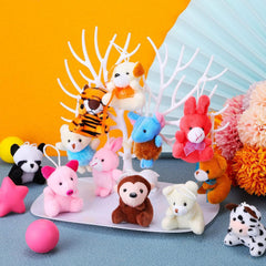 LMAZEPMQ mini plush bunny keychain ideal for backpacks and gifts