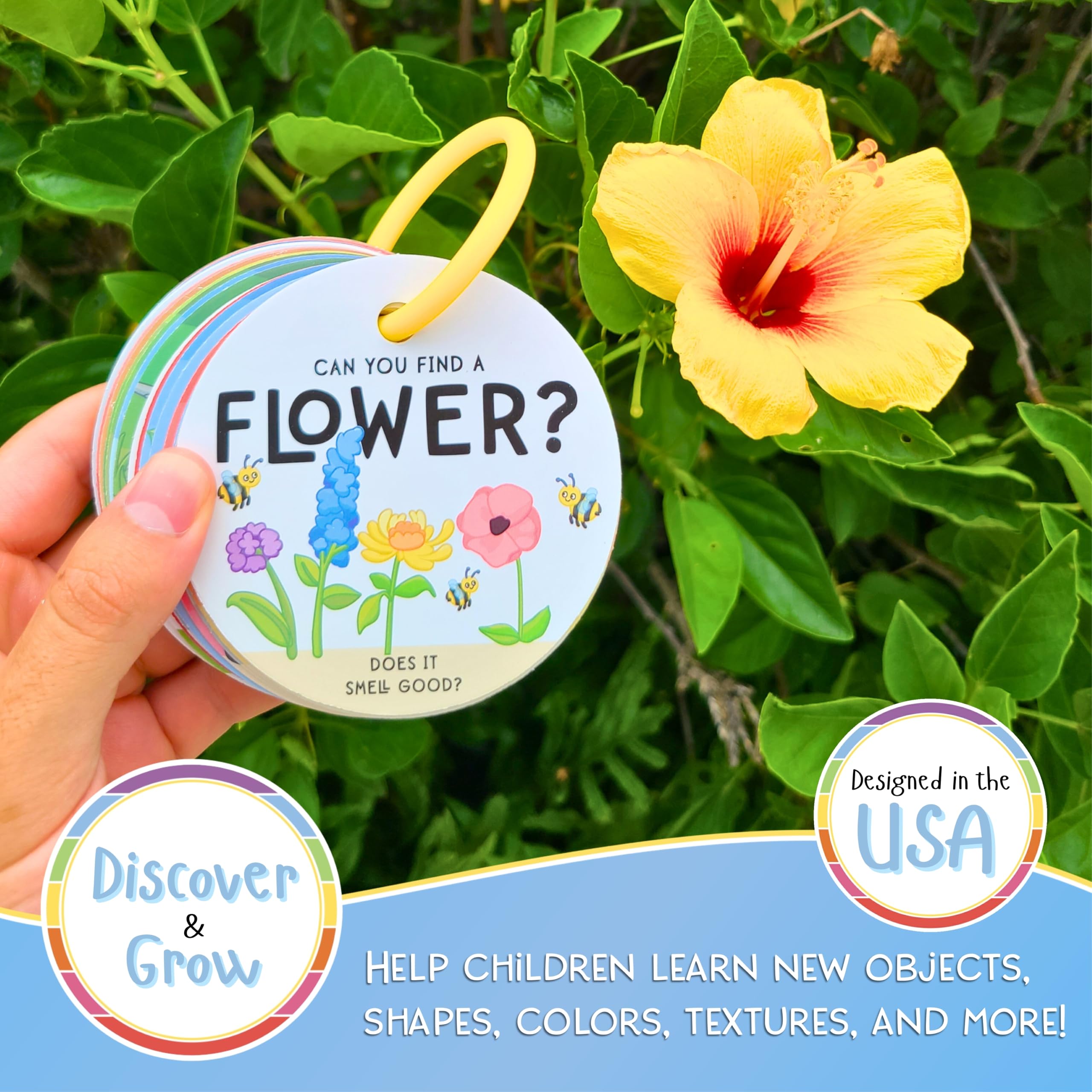 LMC Products kids exploring scavenger cards supports learning through play outdoors