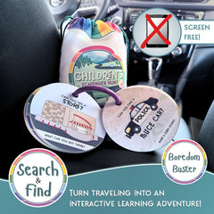 LMC Products Travel Edition scavenger hunt for kids encourages exploration during family trips