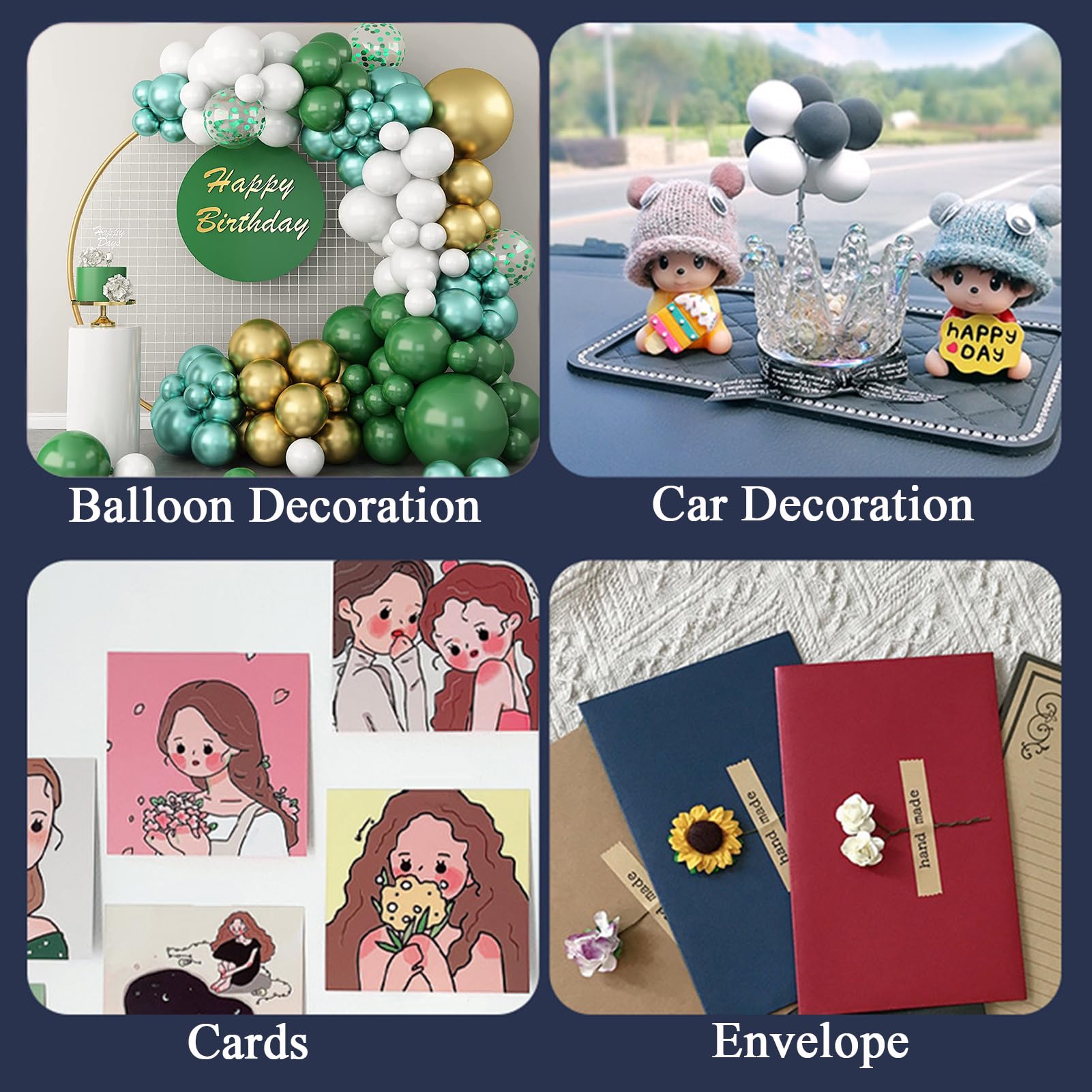 LMJIA adhesive dots surface-compatible for paper, plastic, wood, fabric without damage.