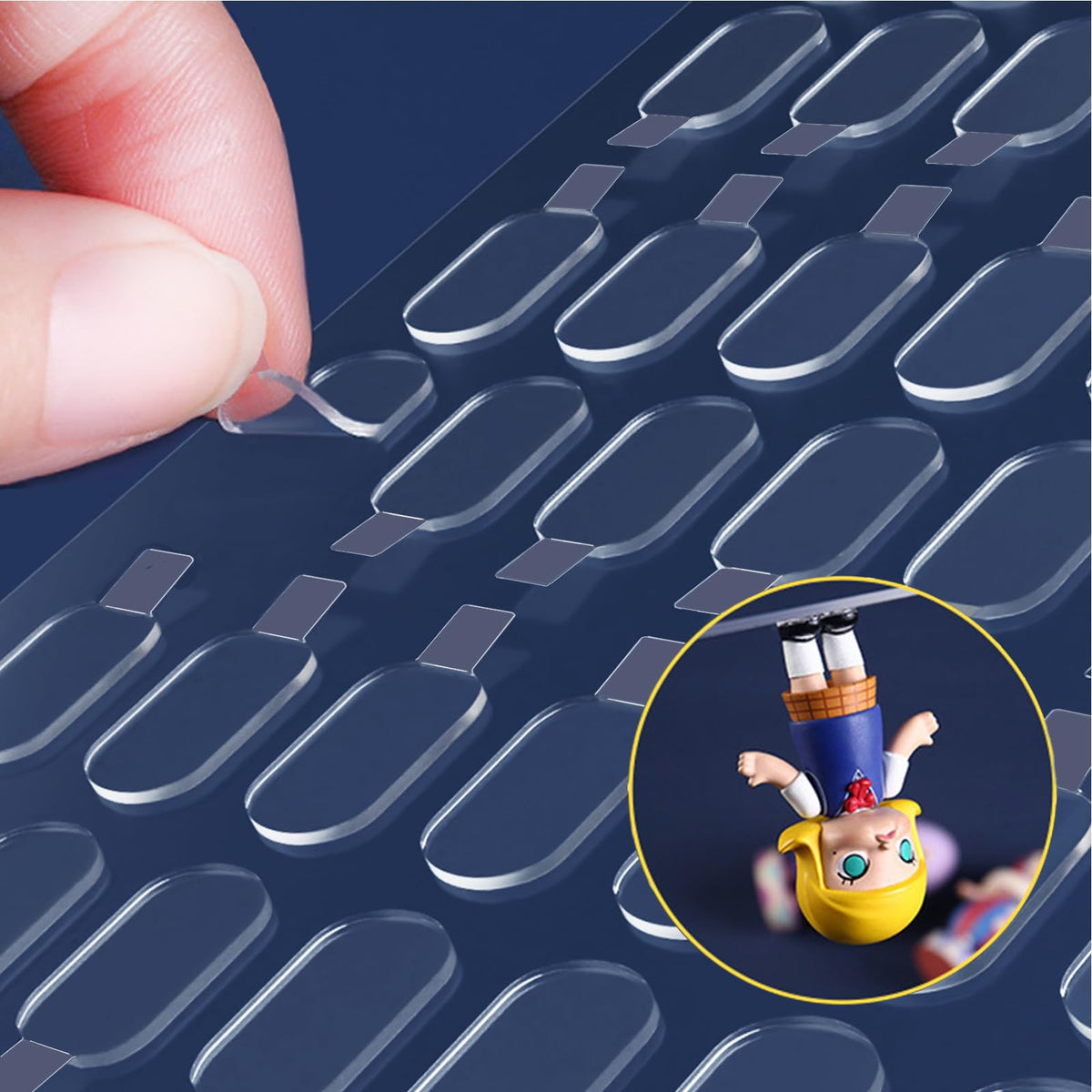 LMJIA adhesive dots two-sided poster tack for secure mounting without nails.